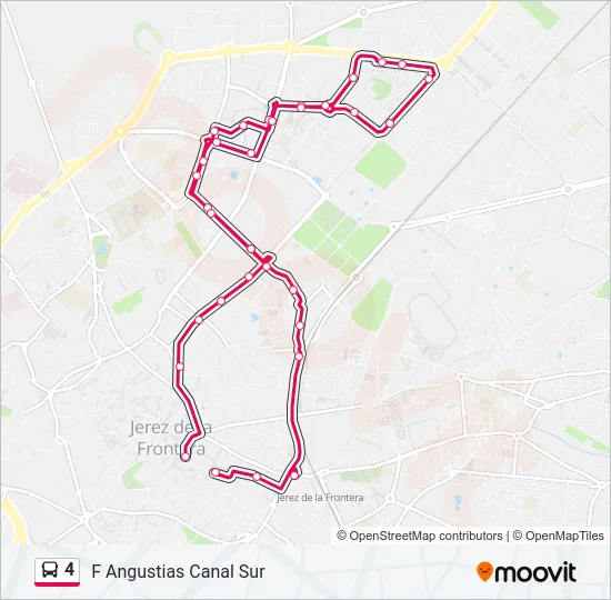 4 Bus Line Map