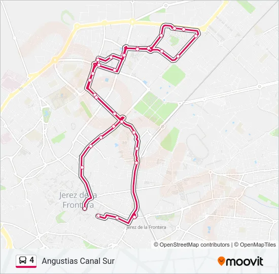 4 Bus Line Map