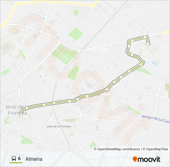 6 Bus Line Map