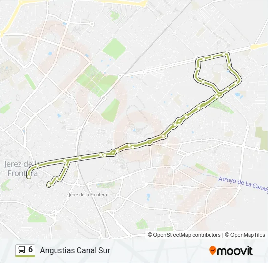 6 Bus Line Map