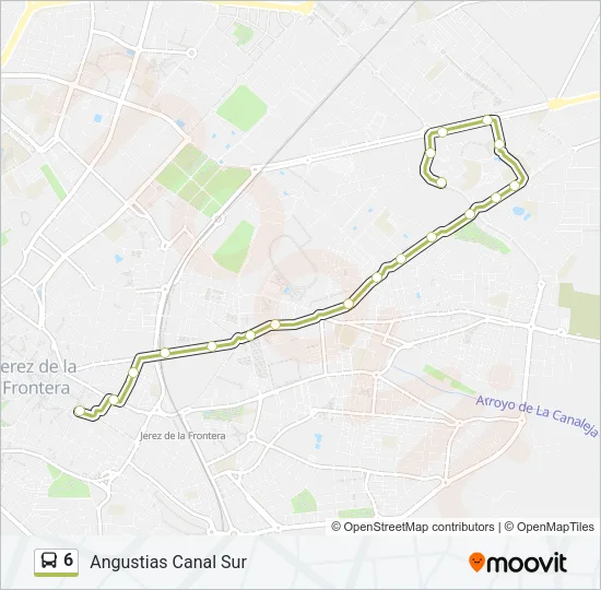 6 Bus Line Map