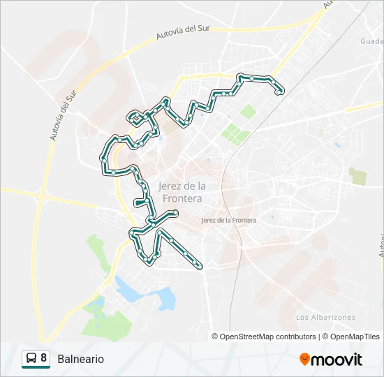 8 Bus Line Map