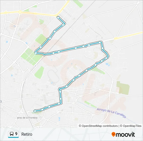 9 Bus Line Map