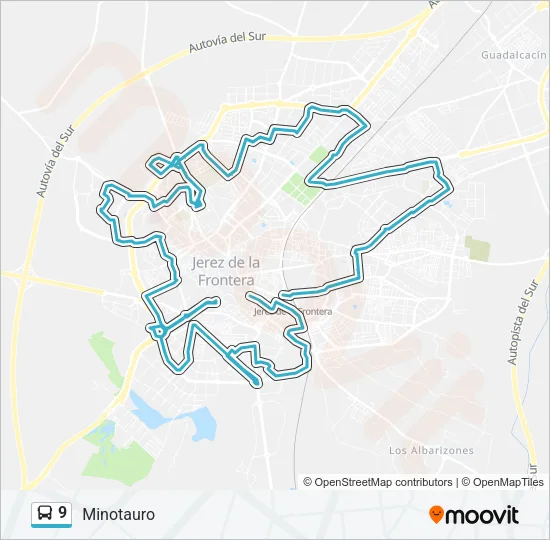 9 Bus Line Map