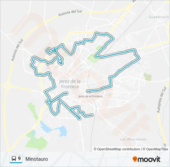 9 Bus Line Map