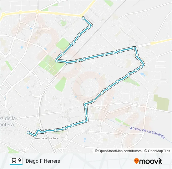 9 Bus Line Map