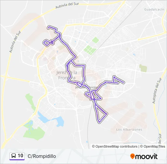 10 Bus Line Map