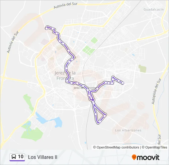 10 Bus Line Map