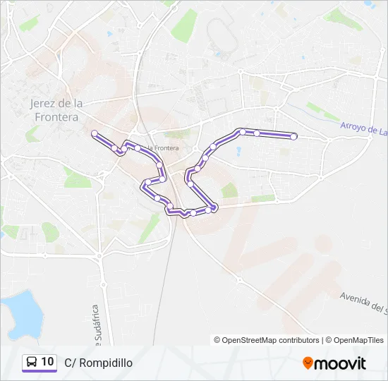 10 Bus Line Map