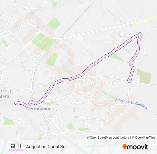 11 Bus Line Map