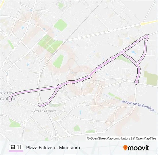 11 Bus Line Map