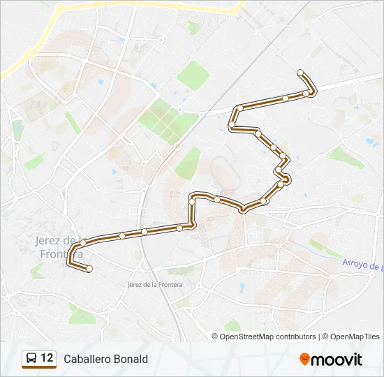 12 Bus Line Map