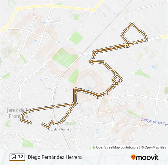 12 Bus Line Map