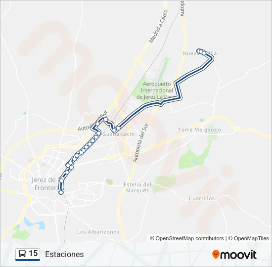 15 Bus Line Map