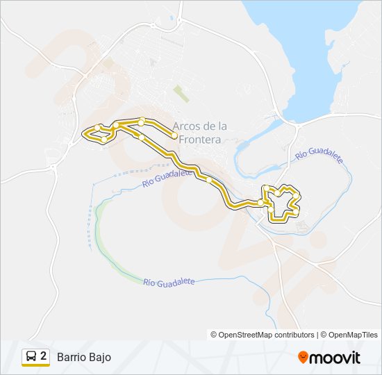 Mapa de 2 de autobús