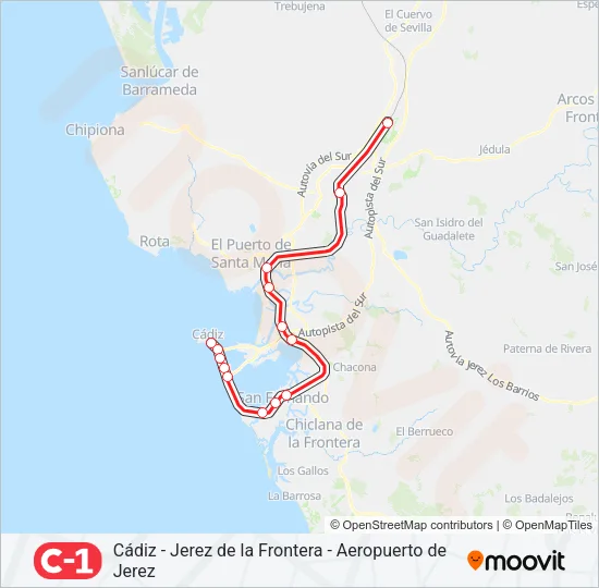 C1 Train Line Map