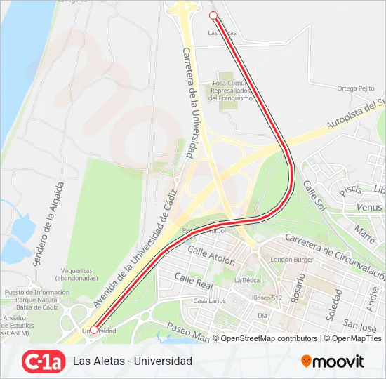 C1A Train Line Map
