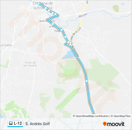 L-12 Bus Line Map