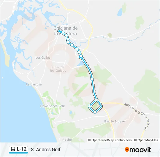 L-12 Bus Line Map