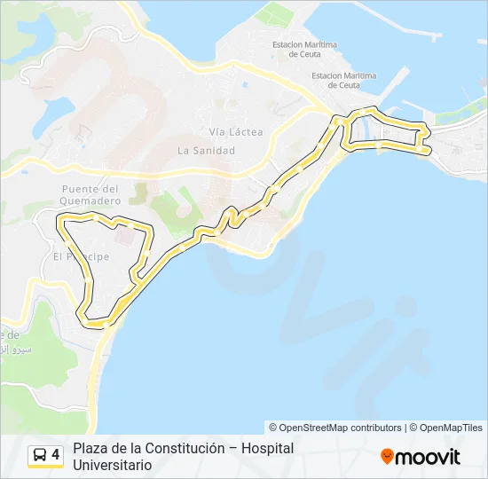 4 Bus Line Map