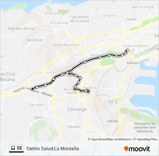 SE Bus Line Map