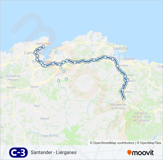 Mapa de C3 de tren
