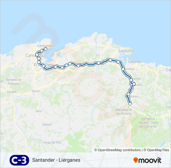 C3 Train Line Map