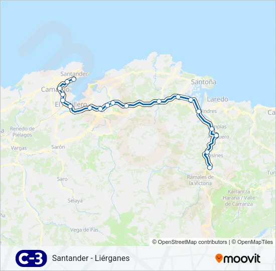 C3 Train Line Map