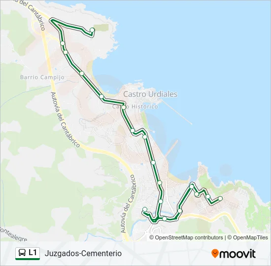 L1 Bus Line Map