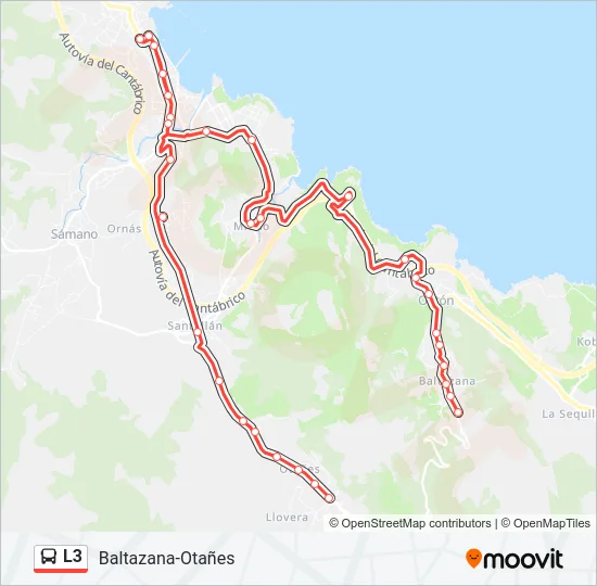 L3 Bus Line Map
