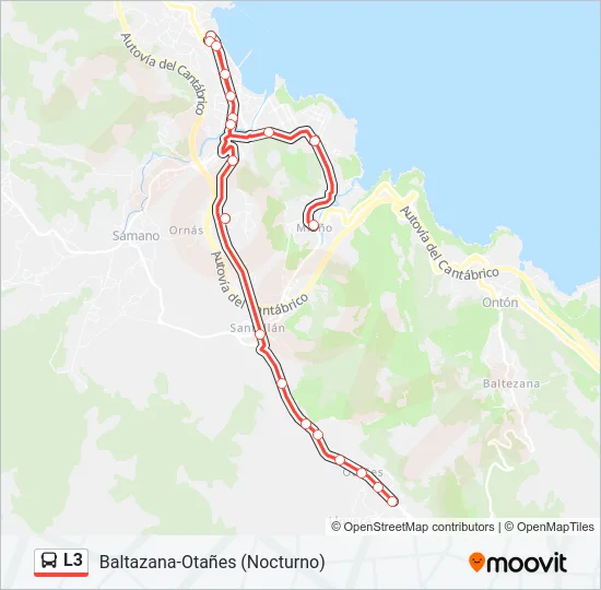 L3 Bus Line Map