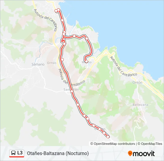 L3 Bus Line Map