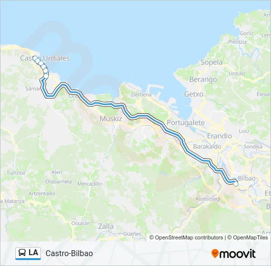 LA Bus Line Map