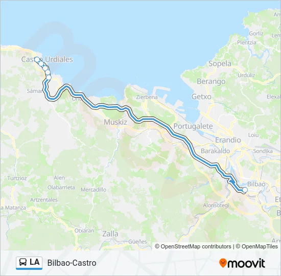 LA Bus Line Map