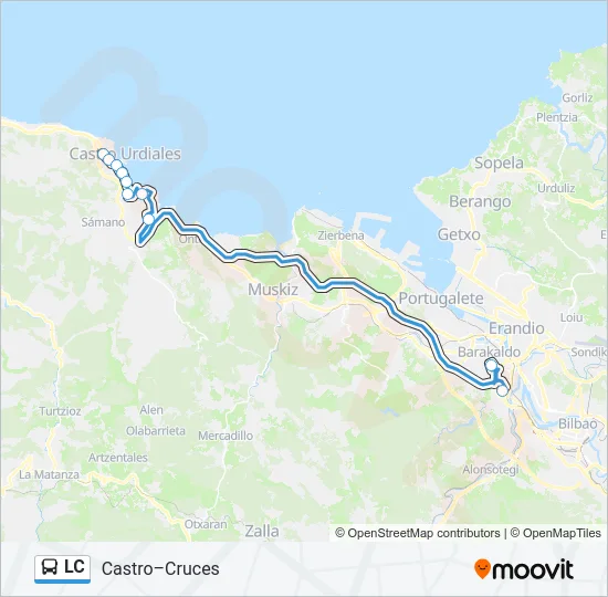 LC Bus Line Map