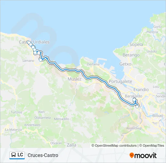 LC Bus Line Map
