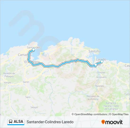 ALSA Bus Line Map