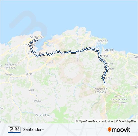 R3 Train Line Map