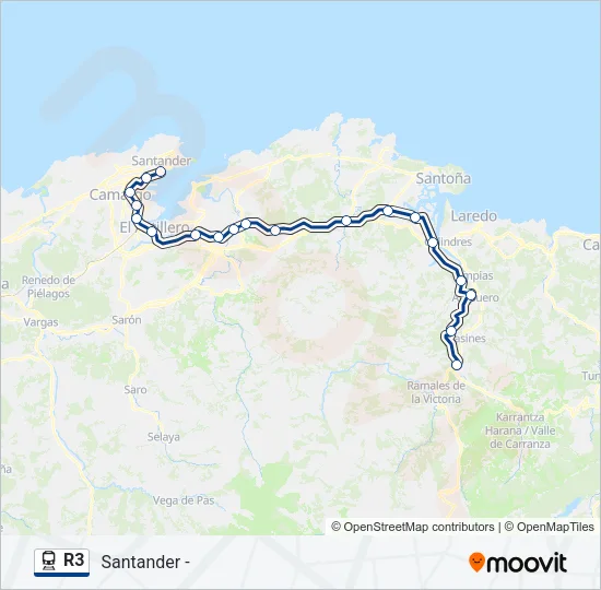 R3 Train Line Map