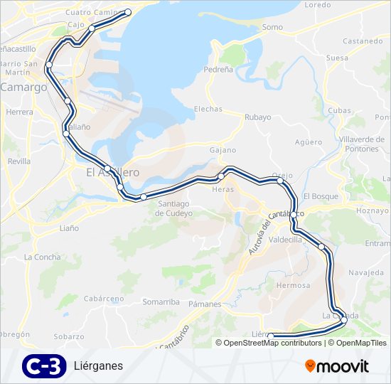 C3 Train Line Map