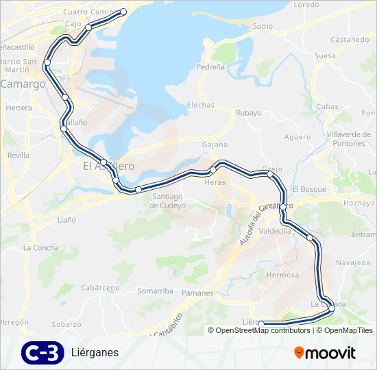 C3 Train Line Map