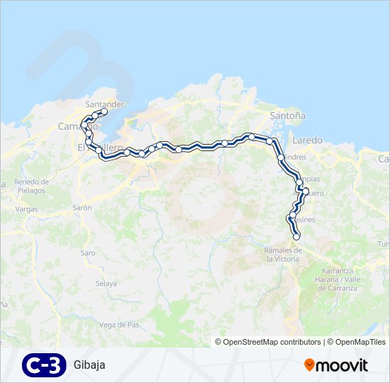 C3 Train Line Map