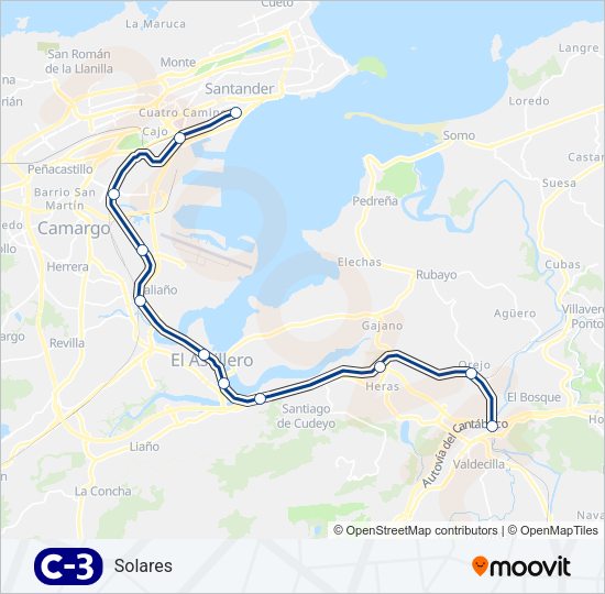 C3 Train Line Map