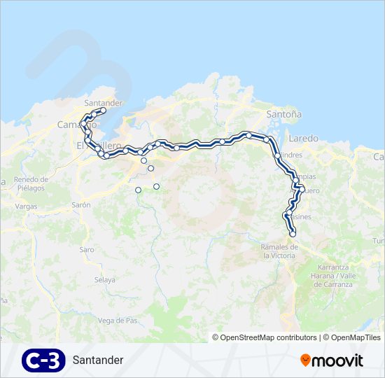 C3 Train Line Map