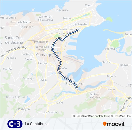 C3 Train Line Map