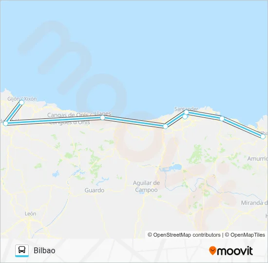 GIJ--BIL Bus Line Map