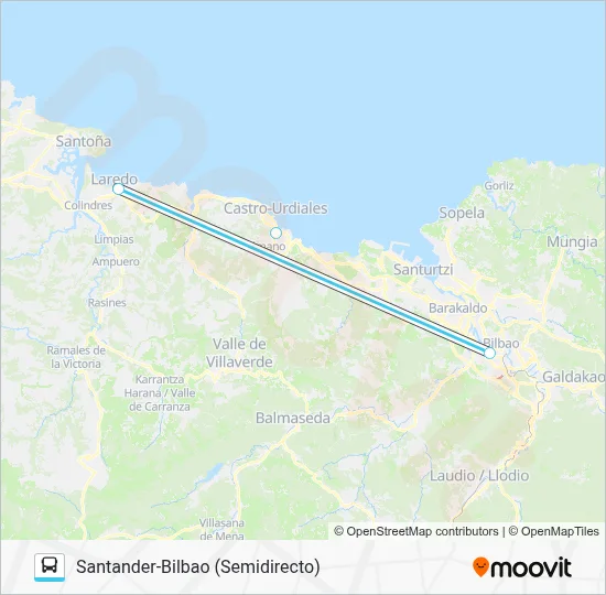 STDER-BILB Bus Line Map