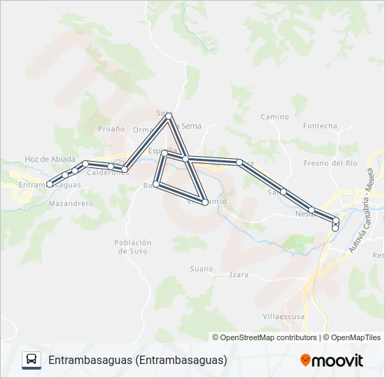REINOSA-ALTO CAMPOO Bus Line Map