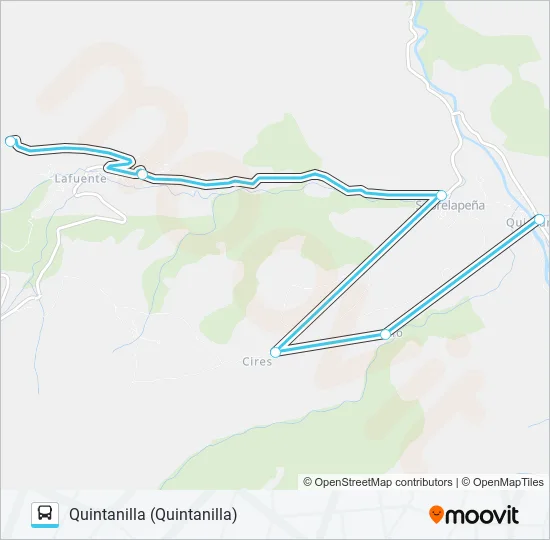 BURIO-QUINTANILLA Bus Line Map