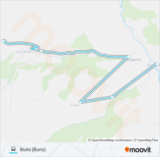 Mapa de BURIO-QUINTANILLA de autobús